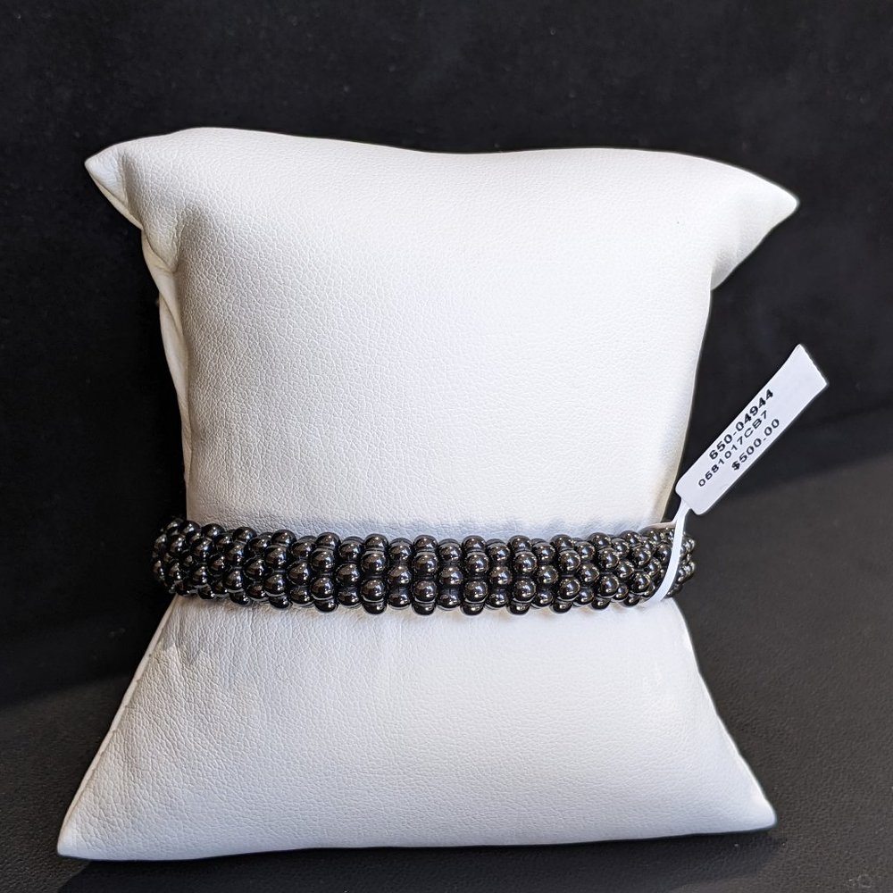 LAGOS Black Ceramic Beaded Bracelet